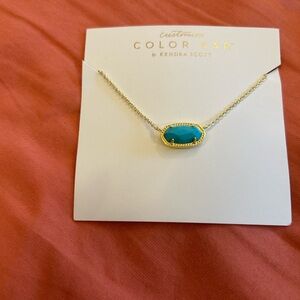Kendra Scott Turquoise Gold Necklace NWT